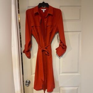 Midi shirt dress size large Nine West brand new with tags